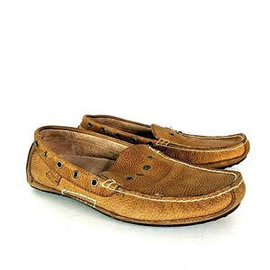 Polo Ralph Lauren Brown Moccasin Shoe Men Size 8 Wynding Leather Driver Loafer